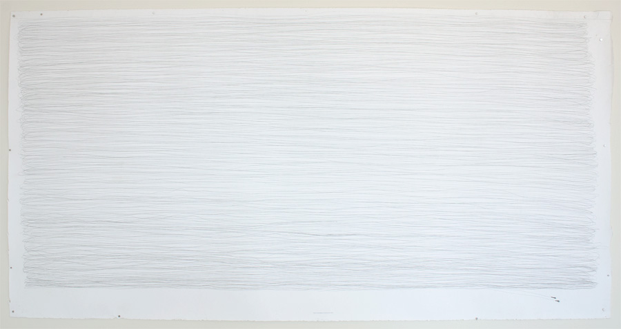 William Cordova, but some of us were gladiators (a. toklas, a. bambaataa, a. aquash), 2009-2012, graphite and collage on paper, 50 1/5 in x 98.5 inches