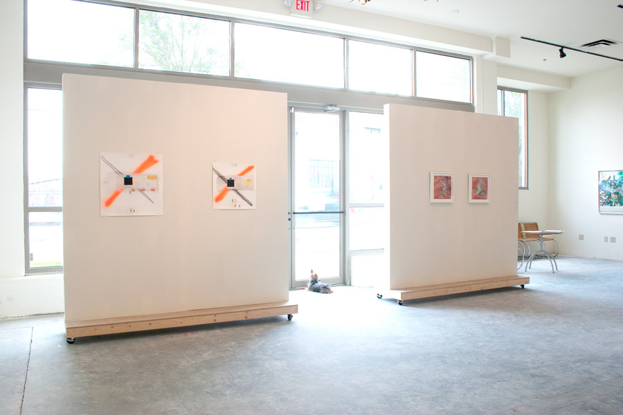 Four Atlantans, Alejandro Aguilera, Brian Dettmer, Craig Drennen, and Jiha Moon, exhibition view, 2013. Four Atlantans, Alejandro Aguilera, Brian Dettmer, Craig Drennen, and Jiha Moon, exhibition view, 2013.