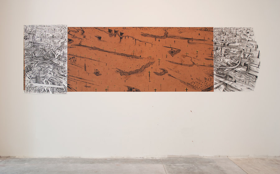 Four Atlantans, Alejandro Aguilera, Brian Dettmer, Craig Drennen, and Jiha Moon, exhibition view, 2013. Four Atlantans, Alejandro Aguilera, Brian Dettmer, Craig Drennen, and Jiha Moon, exhibition view, 2013.