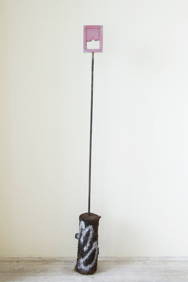 Jane Fox Hipple, Totem M.D.-R.S., 2014, Mixed media, 67.75 x 5 x 5 inches Jane Fox Hipple, Totem M.D.-R.S., 2014, Mixed media, 67.75 x 5 x 5 inches