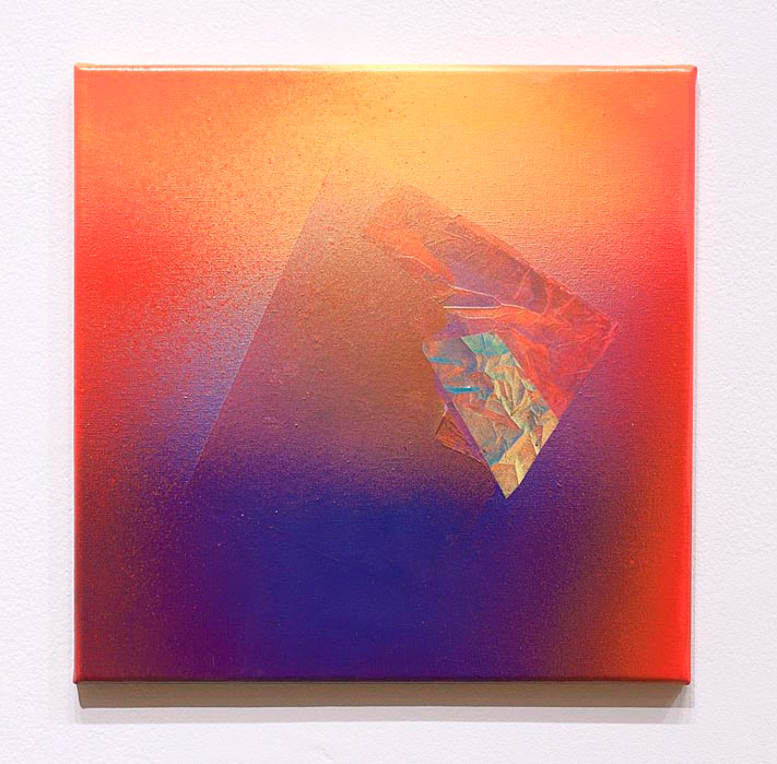 Bonnie Maygarden, A.Void, 2013, Acrylic and Mylar on canvas, 12 x 12 inches Bonnie Maygarden, A.Void, 2013, Acrylic and Mylar on canvas, 12 x 12 inches